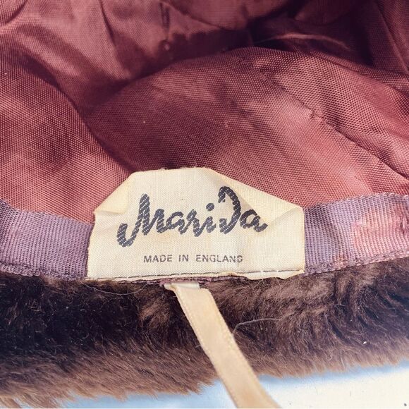 Vintage Marida Brown Women’s Hat Made in England - Picture 7 of 7